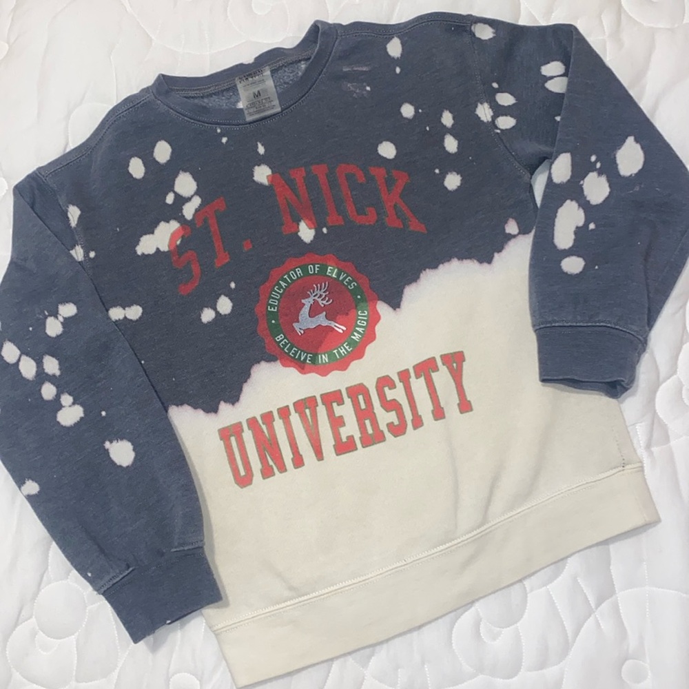 Game day Couture St Nick Tye Dye Sweater